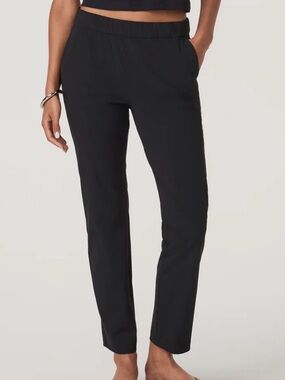 VUORI Miles Ankle Pant Quick Dry Stretch BLACK Size XS